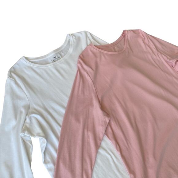 2 Talbots Pima Cotton Long Sleeve Tees T-Shirt - 2x - Picture 2 of 8